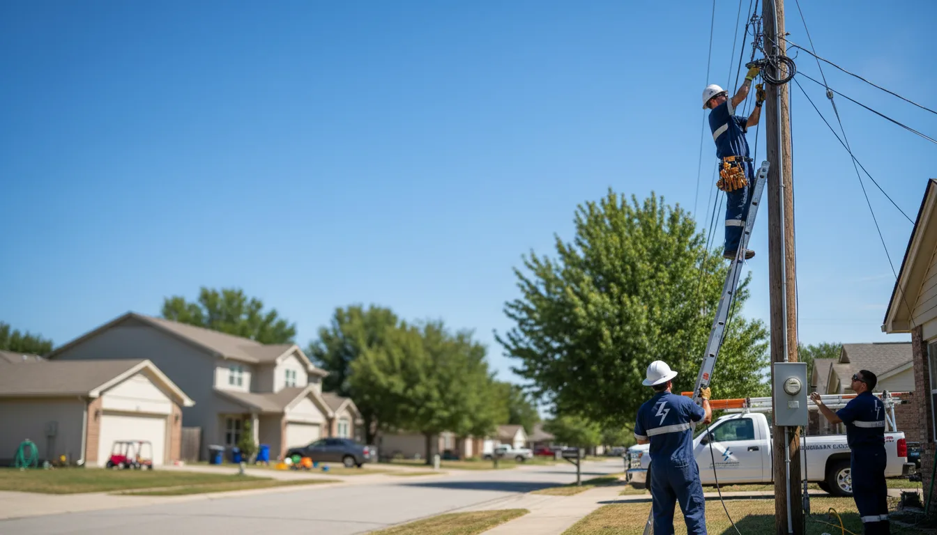 Residential electrician providing installation services in Bonner Springs, KS